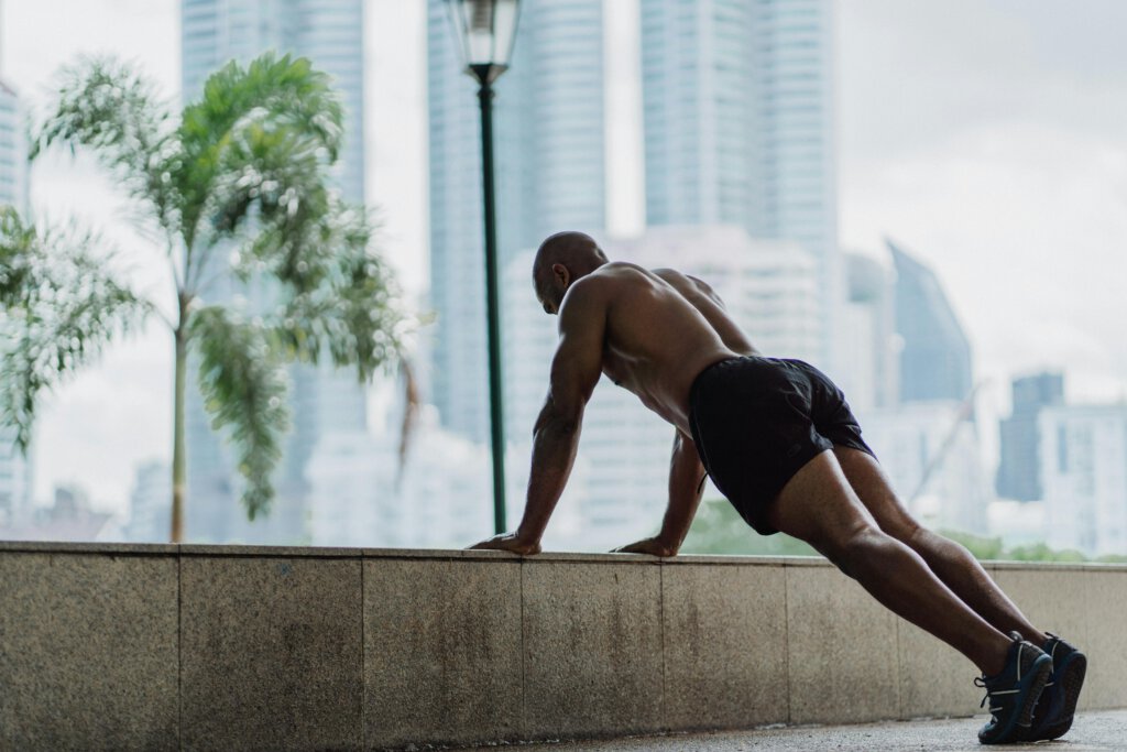 Incline push ups